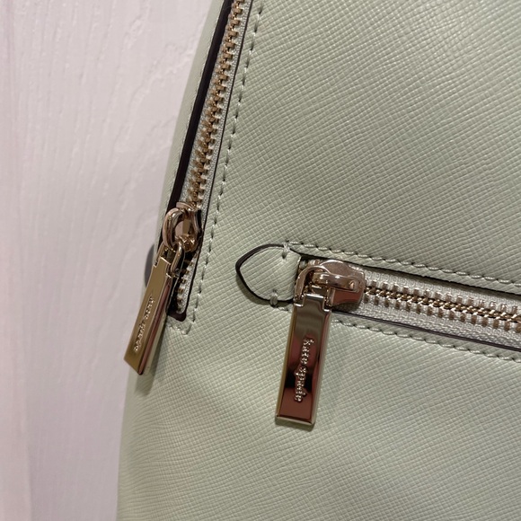 Kate Spade Perry Leather Large Backpack, Mint Green - Picture 2 of 5